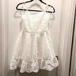 *2/$20 clearout* NWOT s.4 Shein white eyelet sundress